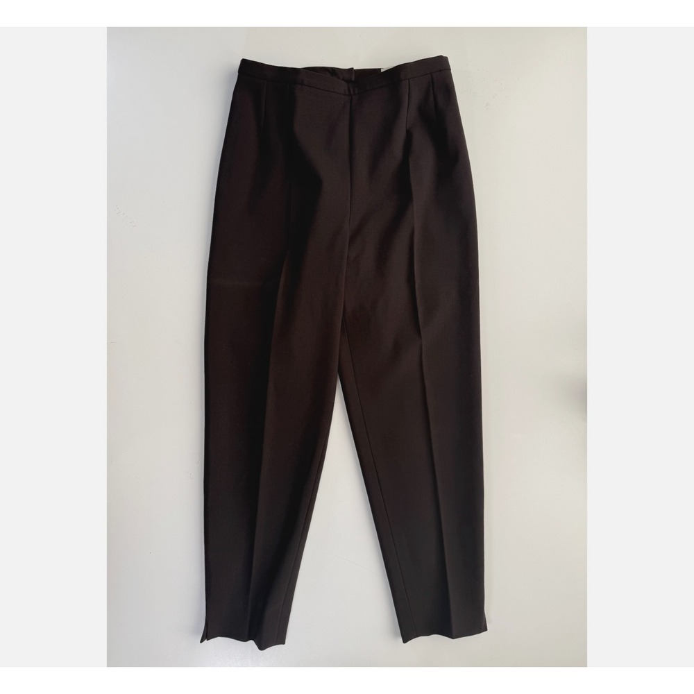 SPORTMAX‎ by Max Mara Dress Pant Virgin Wool Lycra Women 8 Black Made in Italy
